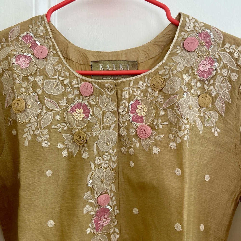 NWT KALKI Designer Indian Salwar Kameez Set Size S - Picture 3 of 15